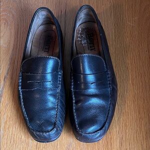 Born Men's Brown Leather Slip-On Driving Shoes